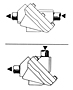 Mounting Flexibility - For In-Line or Right-Angle Piping
